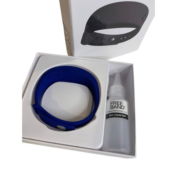Freeband New Navy Blue Hand Sanitizer Reusable Refillable Bracelet - Picture 4 of 4